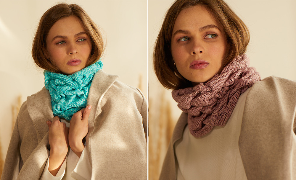 Knitting Pattern - The Adagio Reversible Cowl