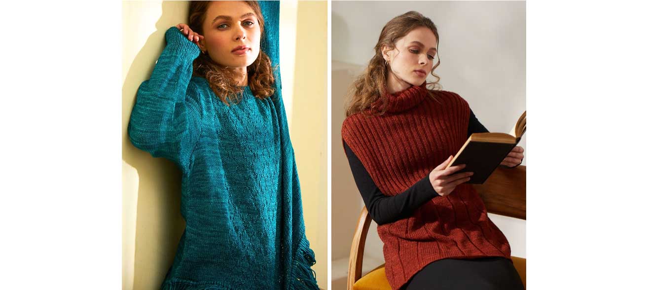 Trellis Playful Pullover and Rhythm Sweater