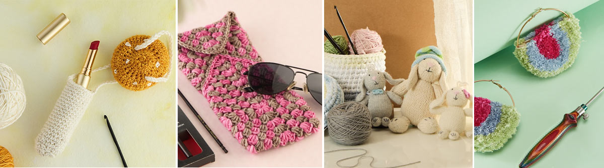 Knitting and Crocheting with Mini Skeins: Projects and Patterns