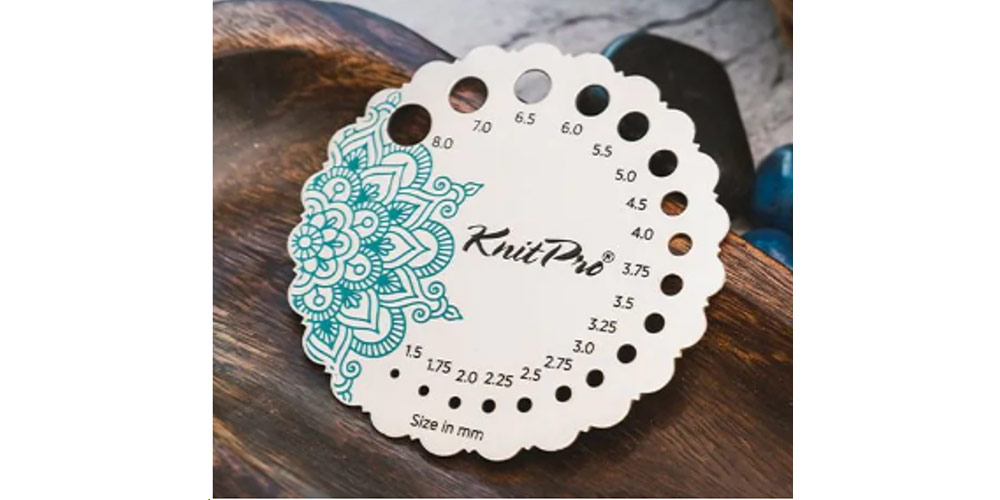 KnitPro's Metal Needle Gauge