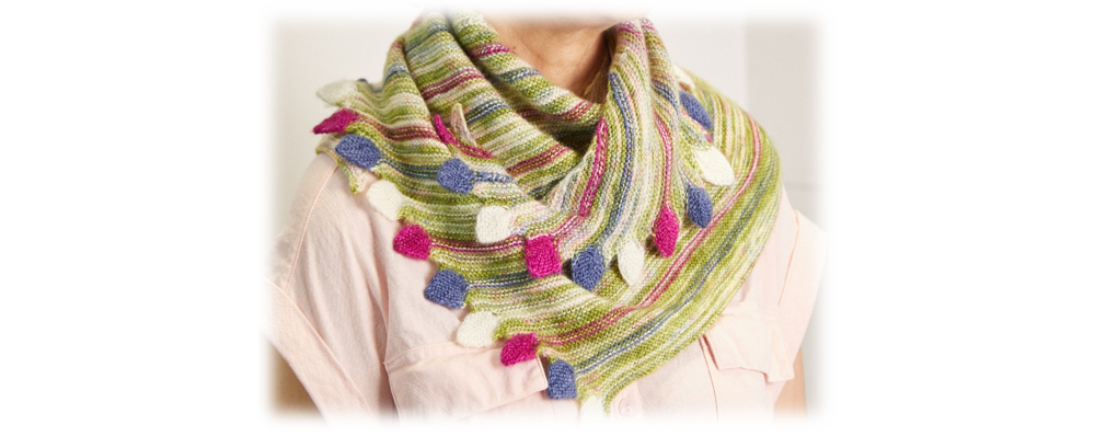 Scarf crafted using Variegated Symfonie Yarns