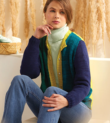 Meadow Colorblocked Cardigan